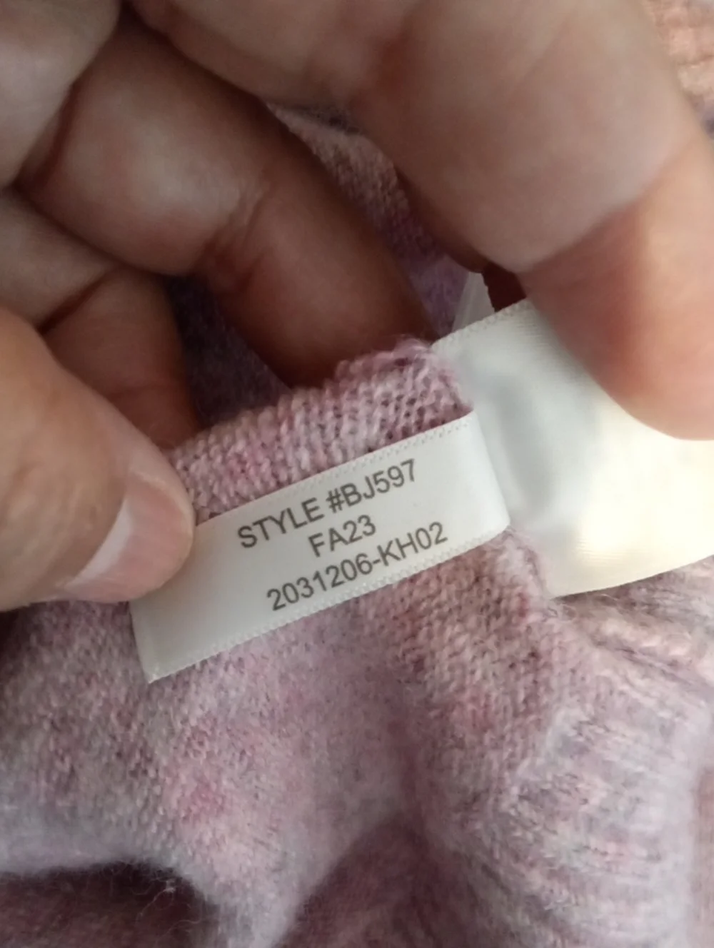 J. Crew soft pink